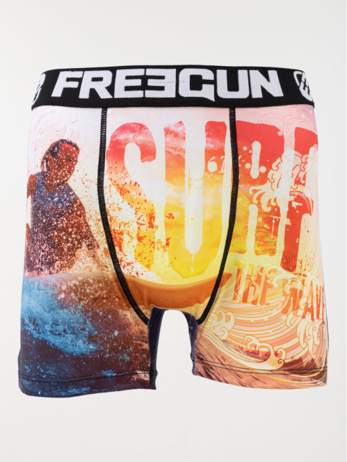 Boxer Freegun motif surf homme