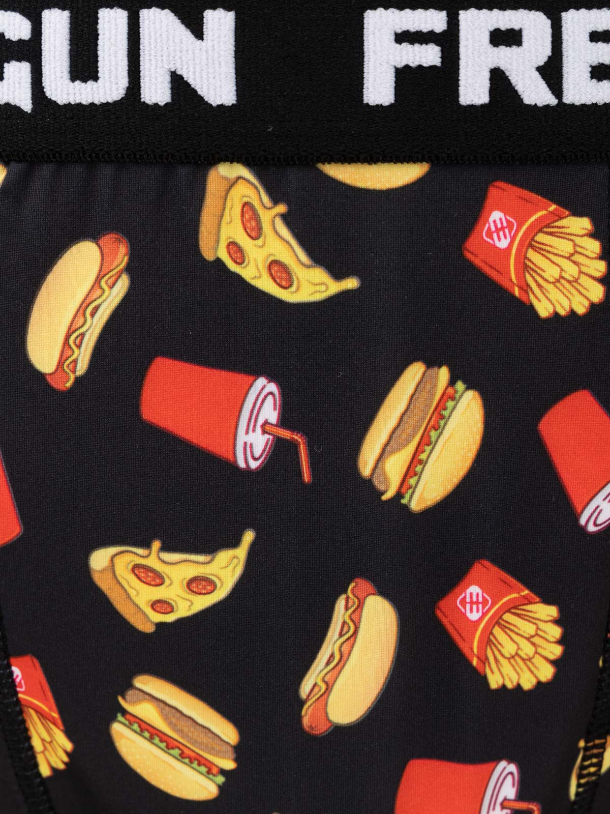 Boxer Freegun motif fast food homme