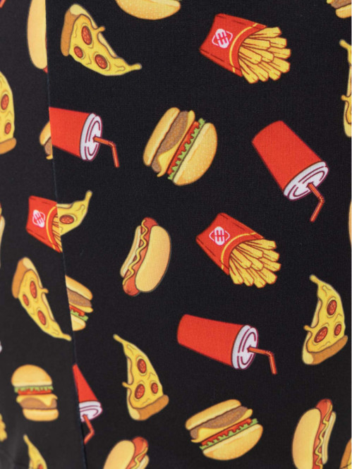 Boxer Freegun motif fast food homme