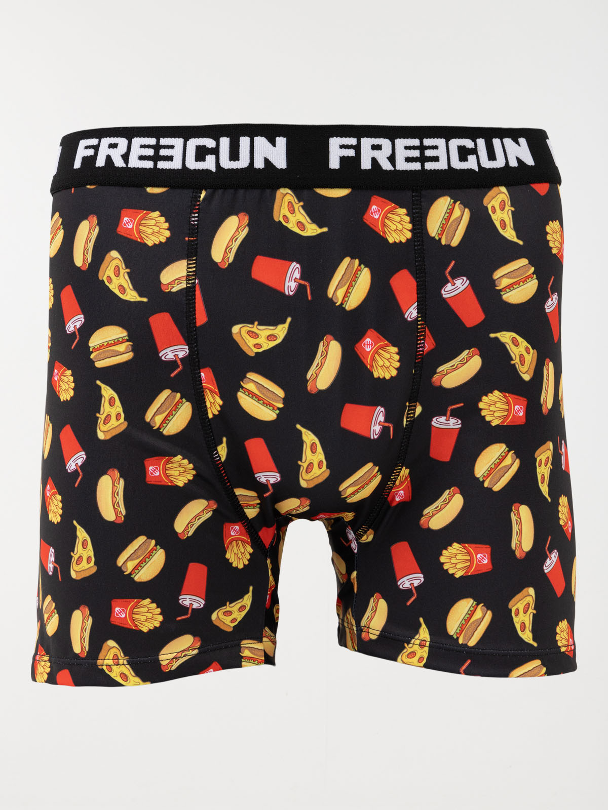Boxer Freegun motif fast food homme
