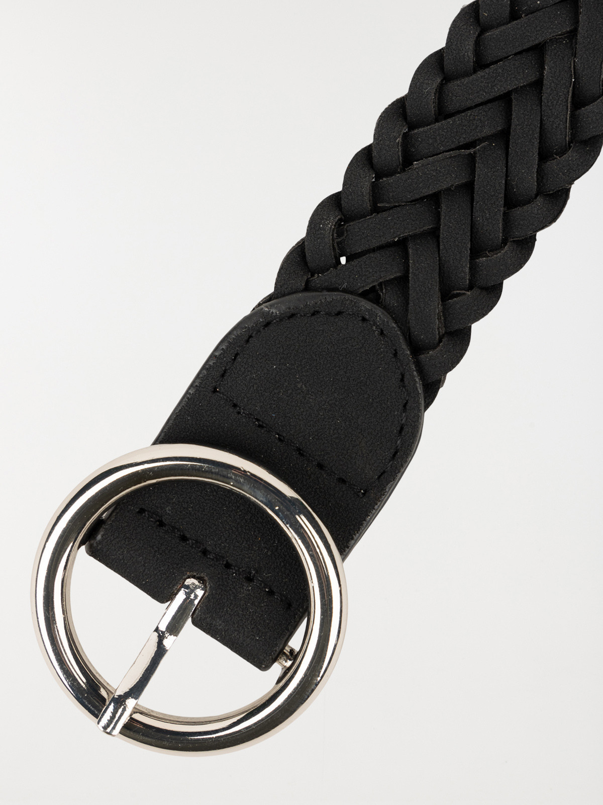 Ceinture noire tressée femme Ceinture noire tressée femme