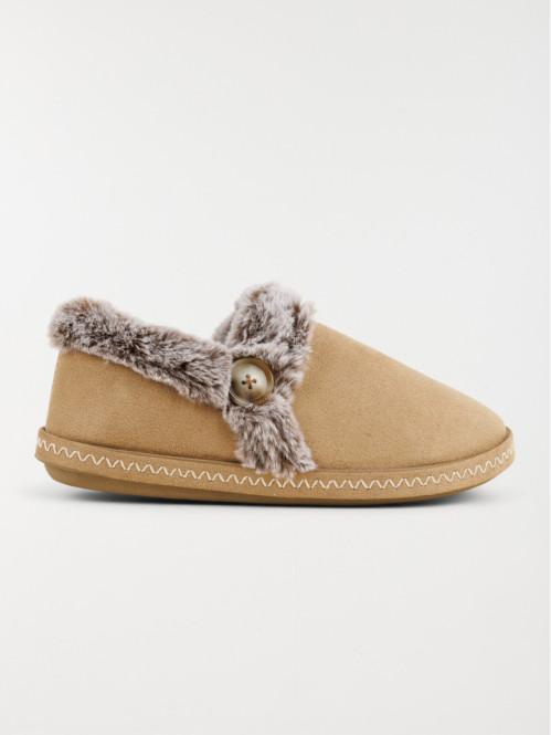 Pantoufles camel femme (36-41)