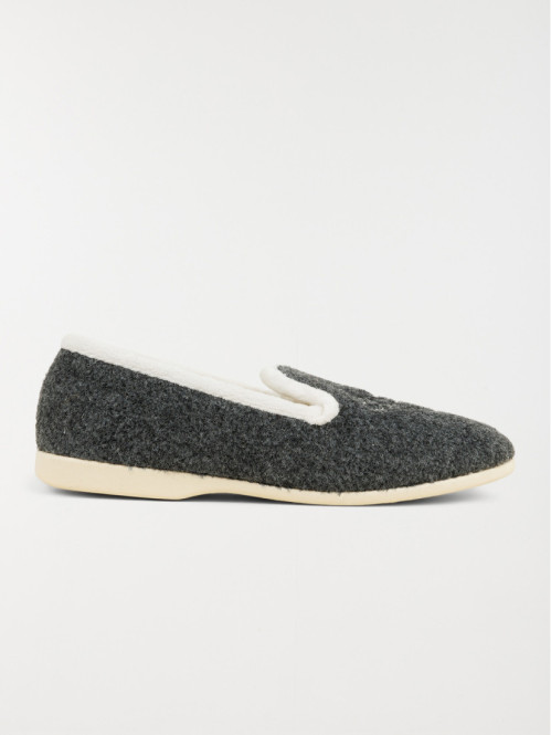 Chaussons gris femme (36-41)
