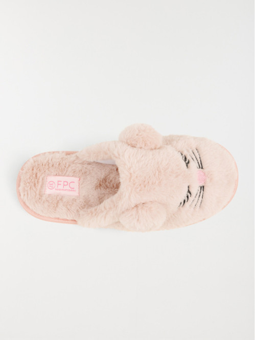 Chaussons roses animal...