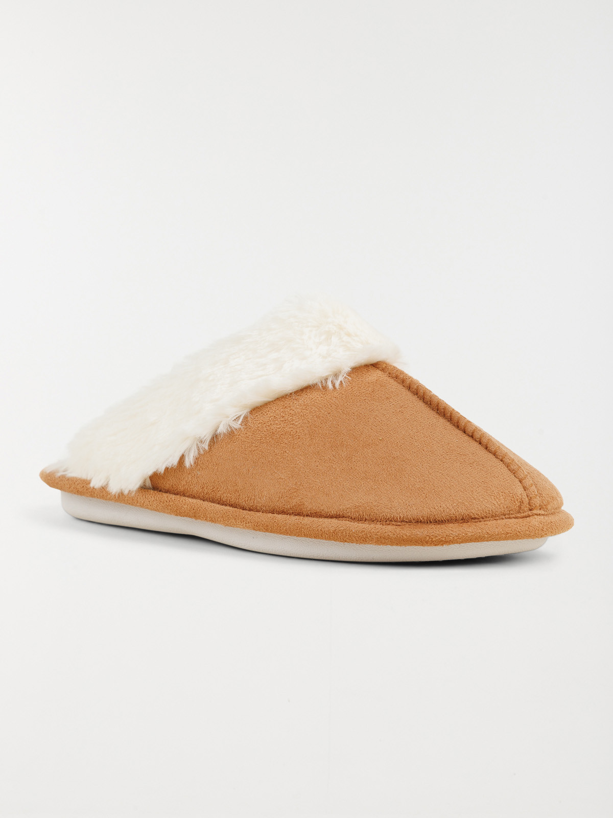 Chaussons mules camel femme (36-41)