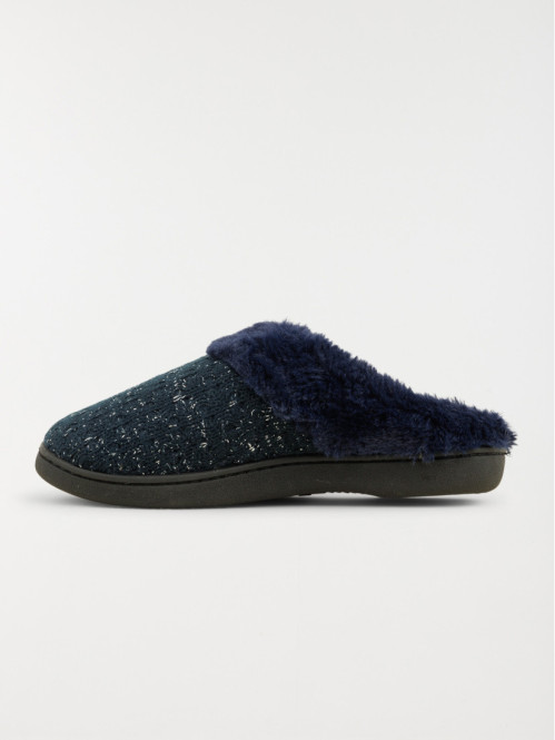 Chausson mule marine femme...