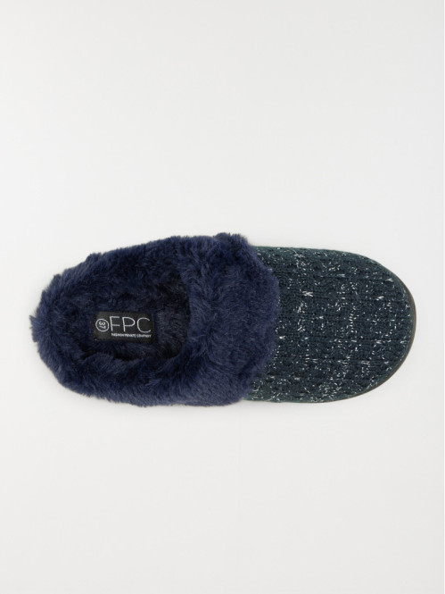 Chausson mule marine femme...