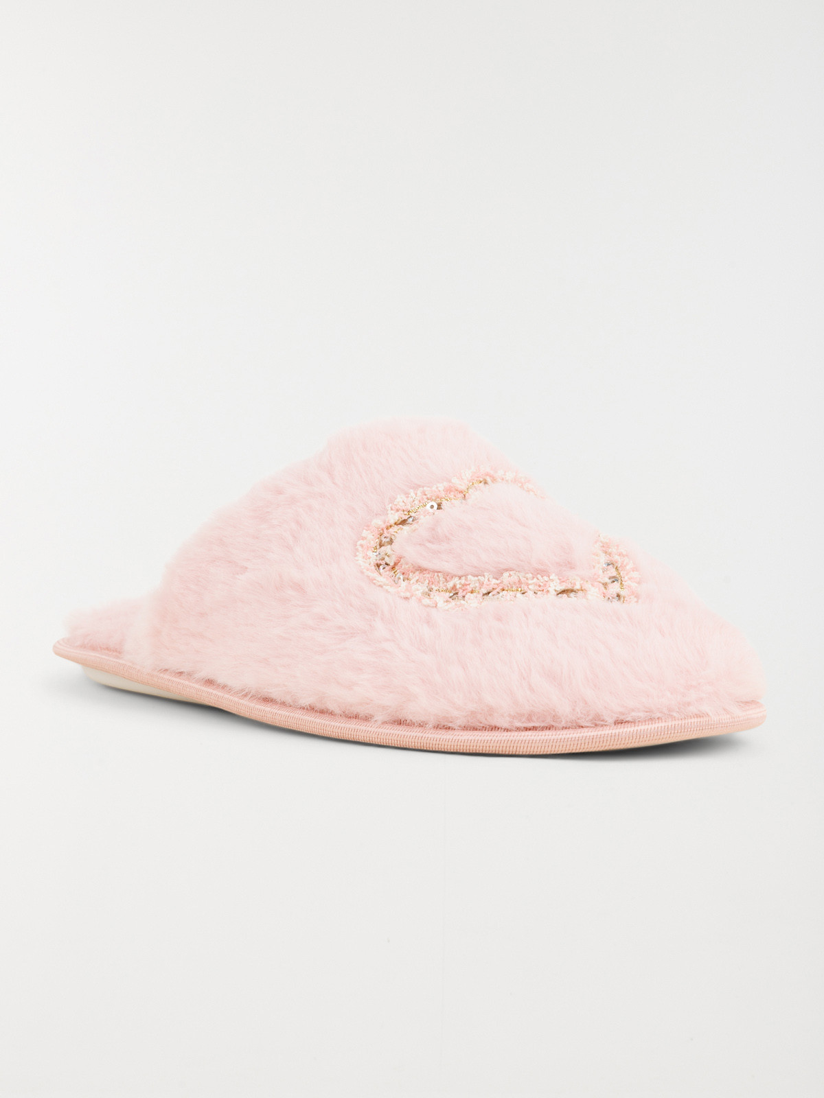 Chaussons mules coeur femme (36-41)
