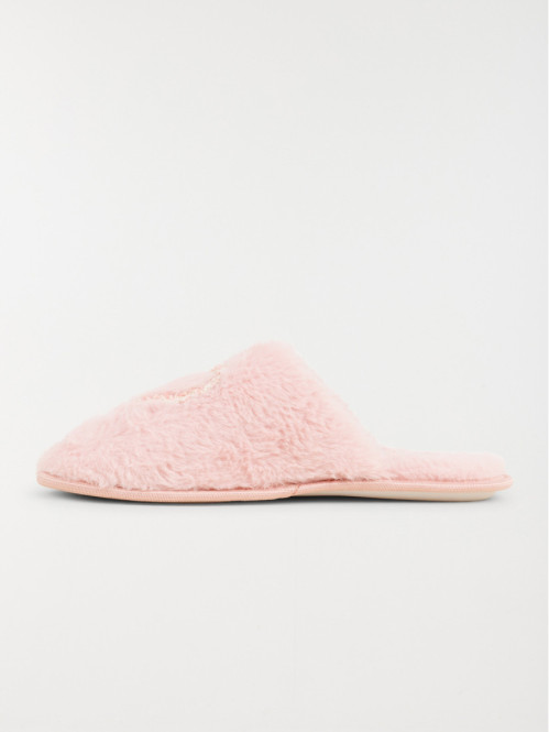 Chaussons mules coeur femme...