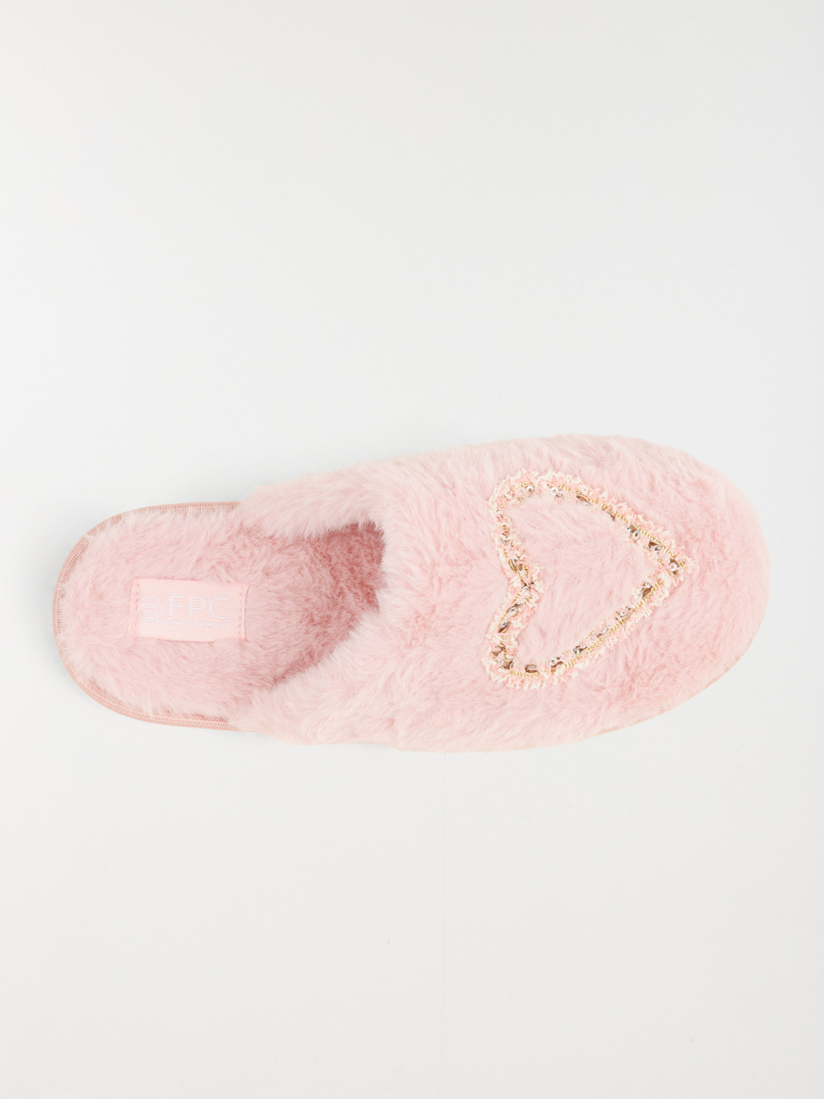 Chaussons mules coeur femme (36-41)