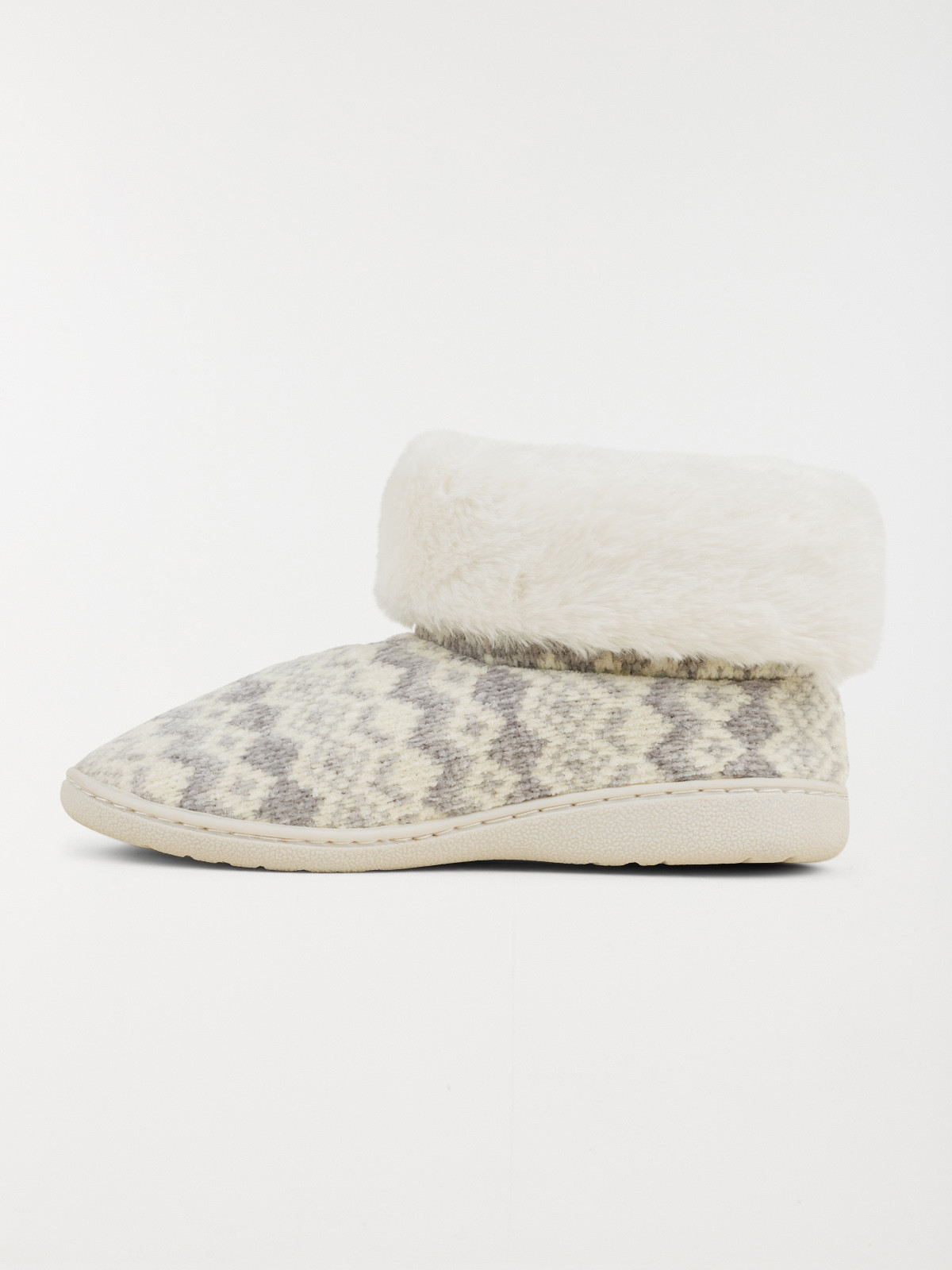 Chaussons bottes grises femme (36-41)