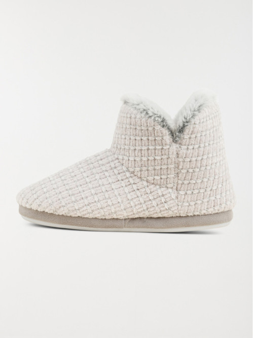Chaussons bottes femme gris (36-41) Chaussons bottes femme gris (36-41)