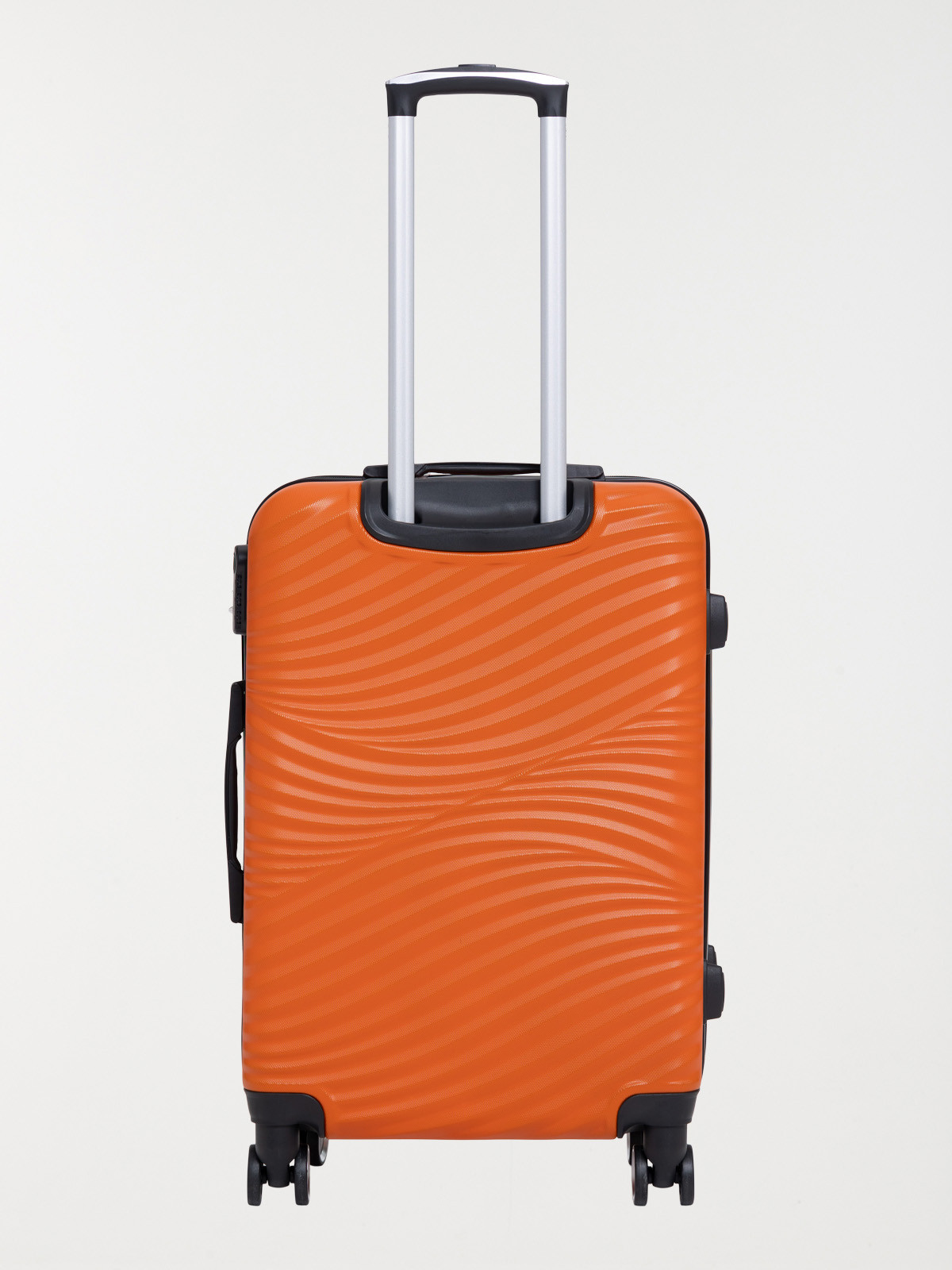 Valise rigide orange à roulettes Valise rigide orange à roulettes