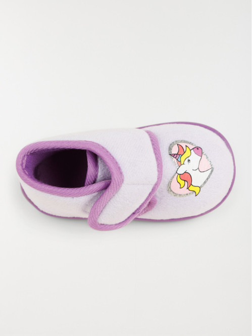 Chaussons montants licorne...