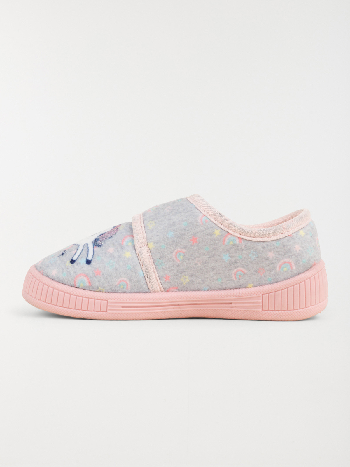 Chaussons licorne gris fille (24-30)