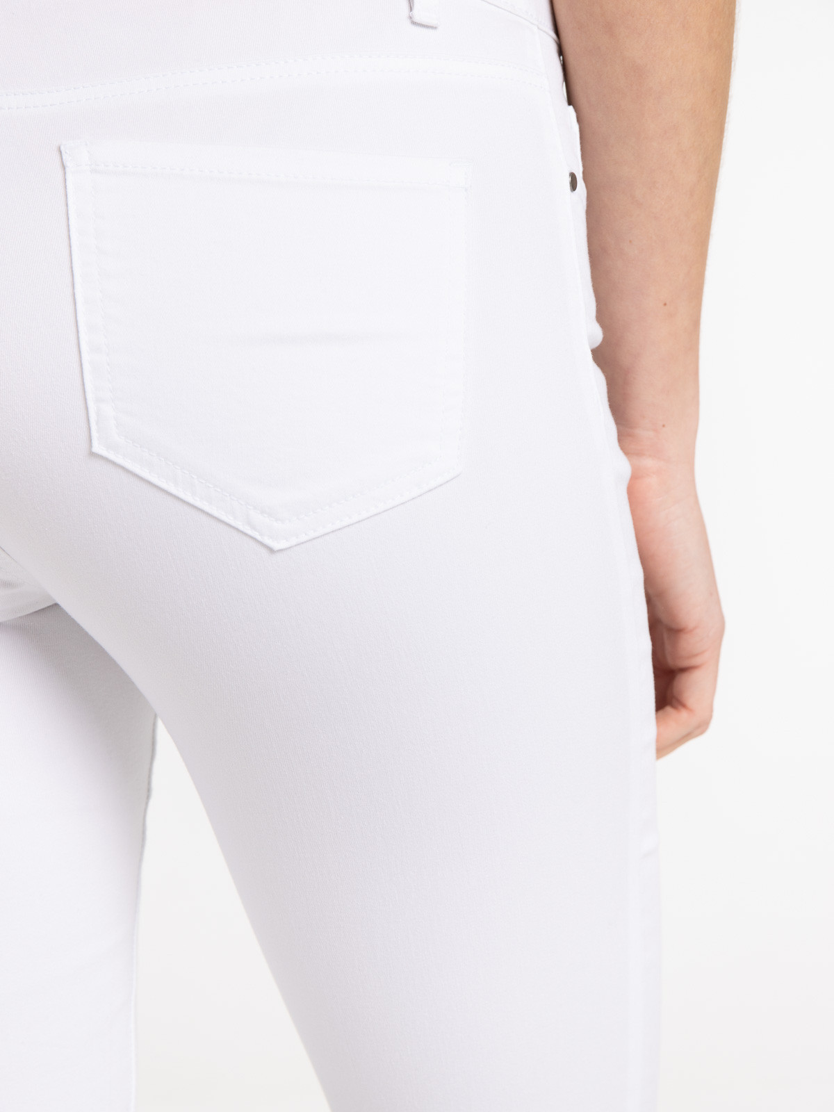 Pantalon skinny 7/8ème blanc femme Pantalon skinny 7/8ème blanc femme