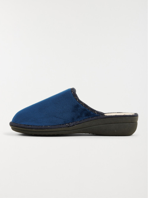 Chaussons mules femme bleu...