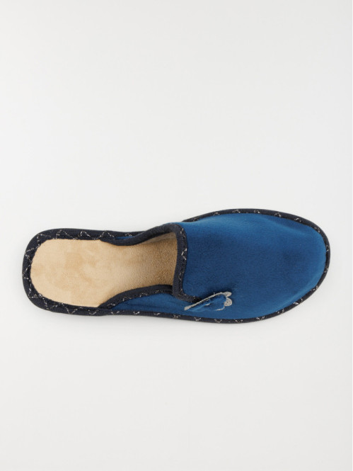 Chaussons mules femme bleu...