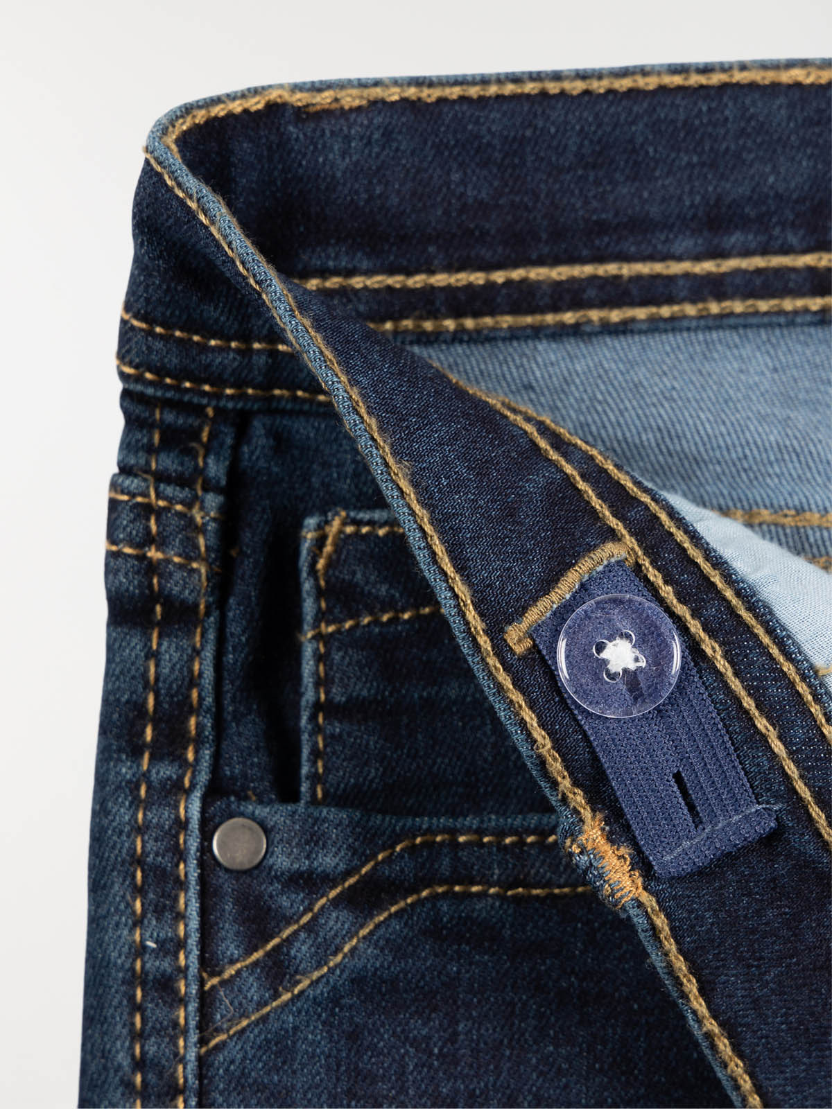 Jean taille haute fille brut (10-16A) Jean taille haute fille brut (10-16A)