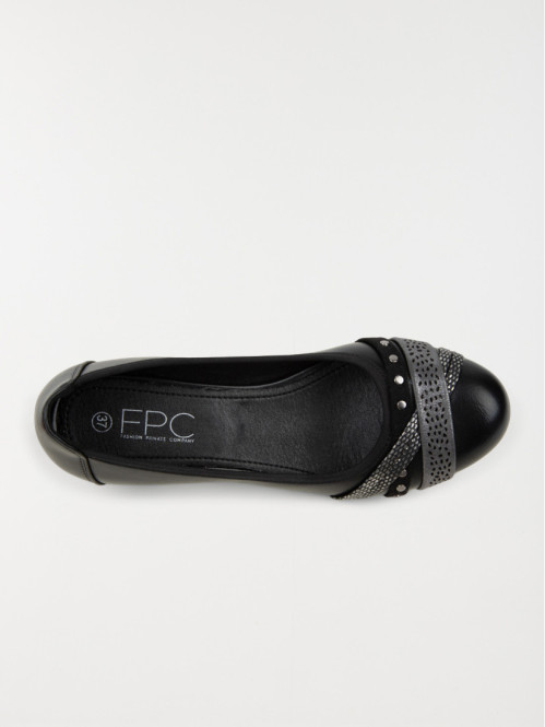 Ballerine noir talon femme...