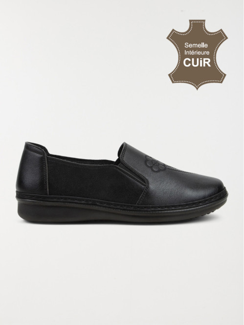 Mocassin confort brodé femme (37-42)
