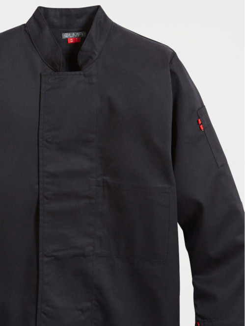 Veste de cuisine noire manches longues Veste de cuisine noire manches longues
