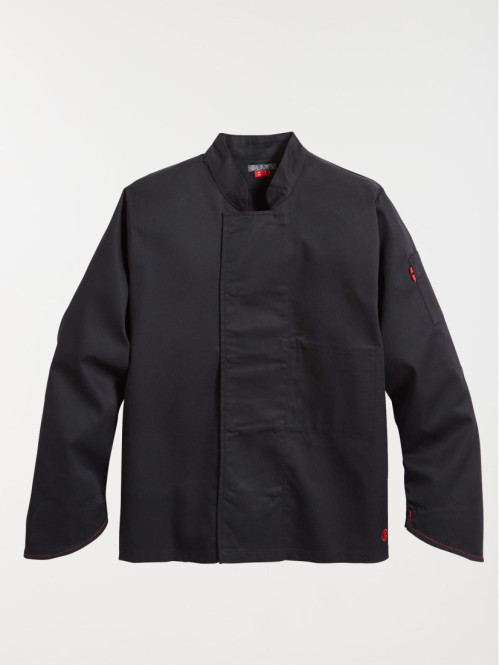Veste de cuisine noire manches longues