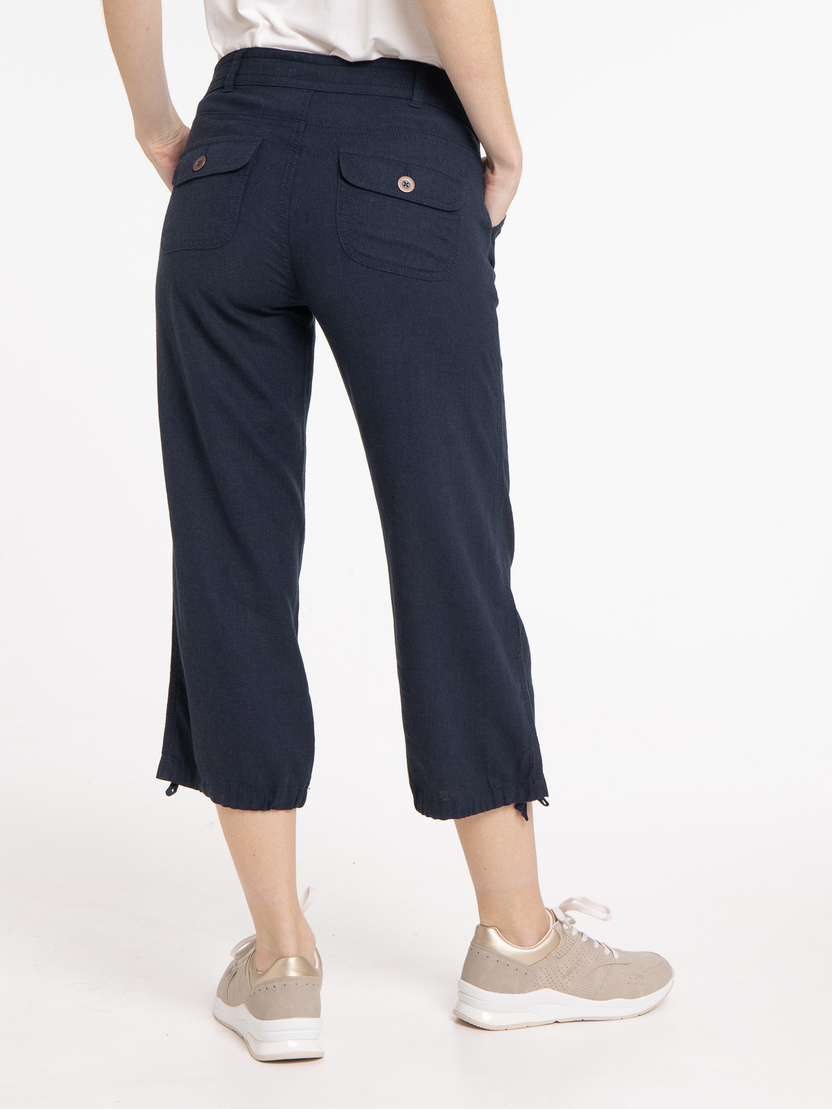 Pantacourt marine navy femme Pantacourt marine navy femme