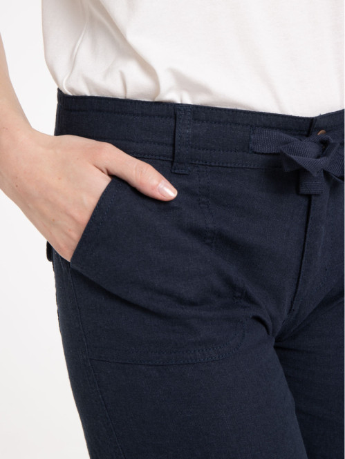 Pantacourt marine navy femme Pantacourt marine navy femme