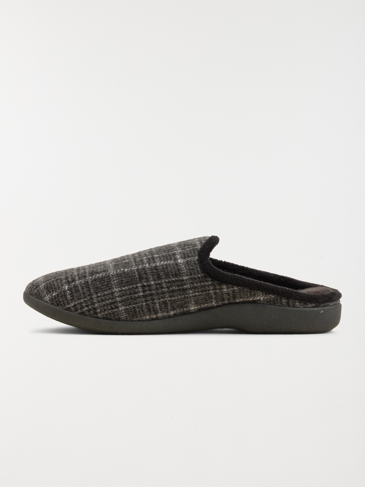 Chaussons à carreaux gris homme (41-46)