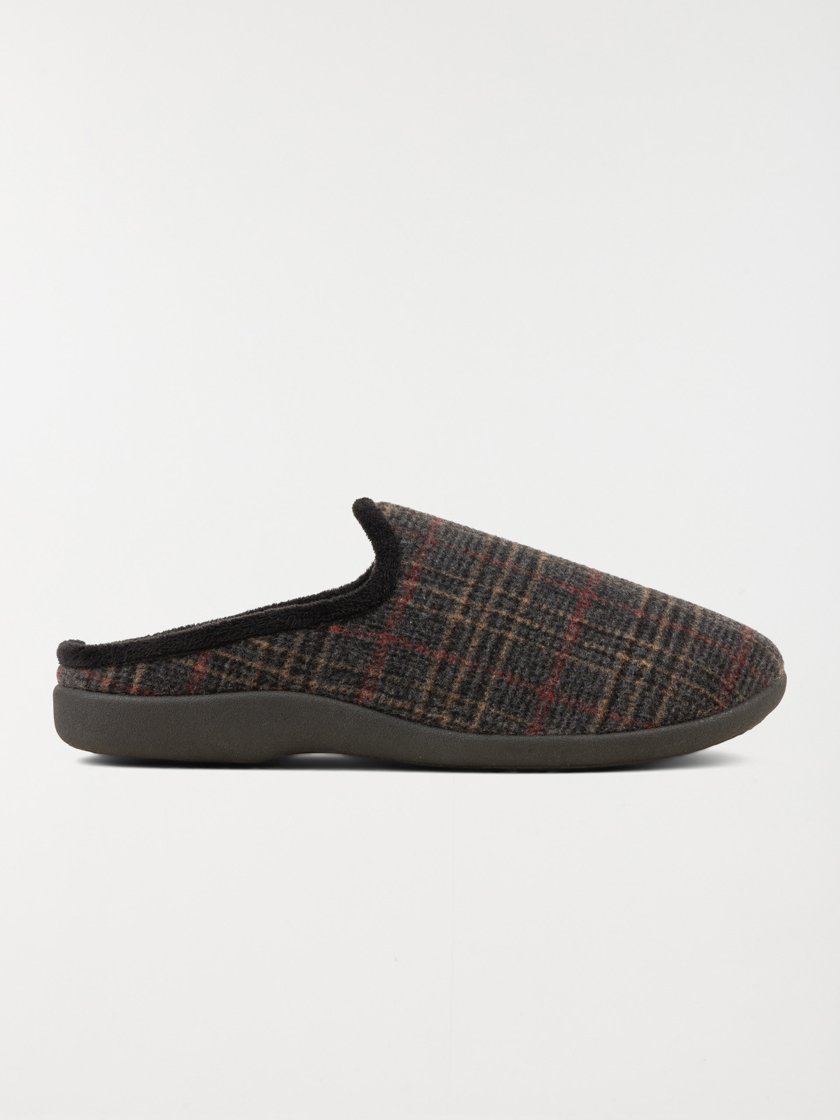 Chaussons marrons carreaux homme (41-46)