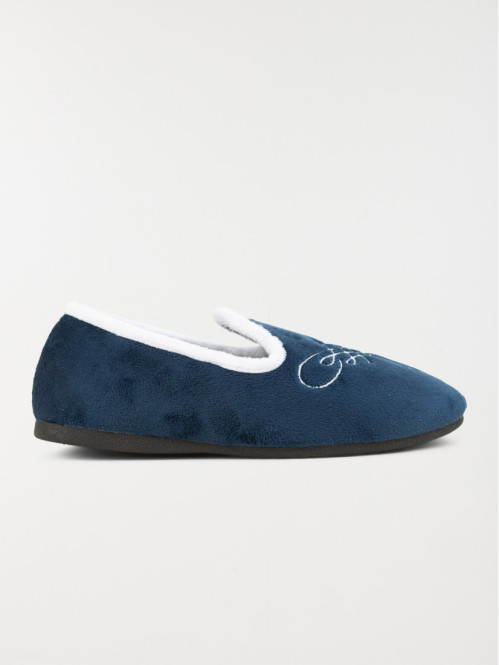 Chaussons femme coloris navy (36-42)