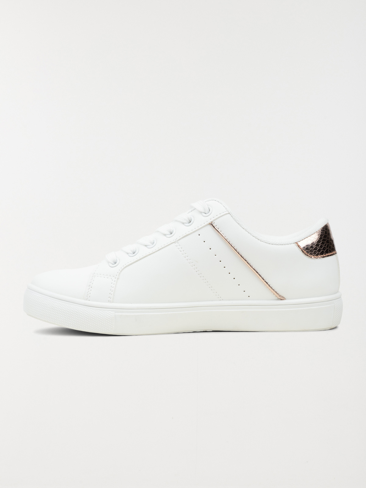 Basket détail doré femme blanc (36-41) Basket détail doré femme blanc (36-41)