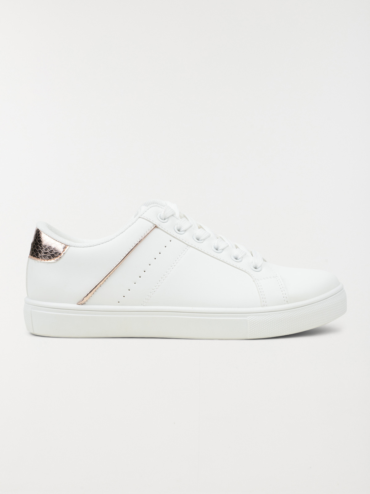 Basket détail doré femme blanc (36-41)