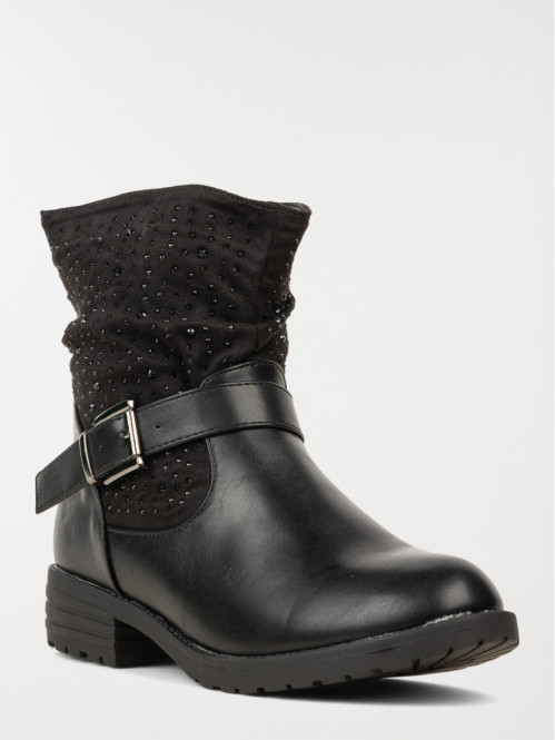 Bottines noires pailletées...