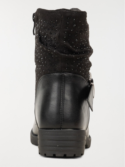 Bottines noires pailletées...