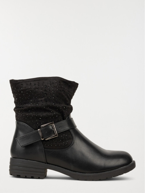 Bottines noires pailletées...