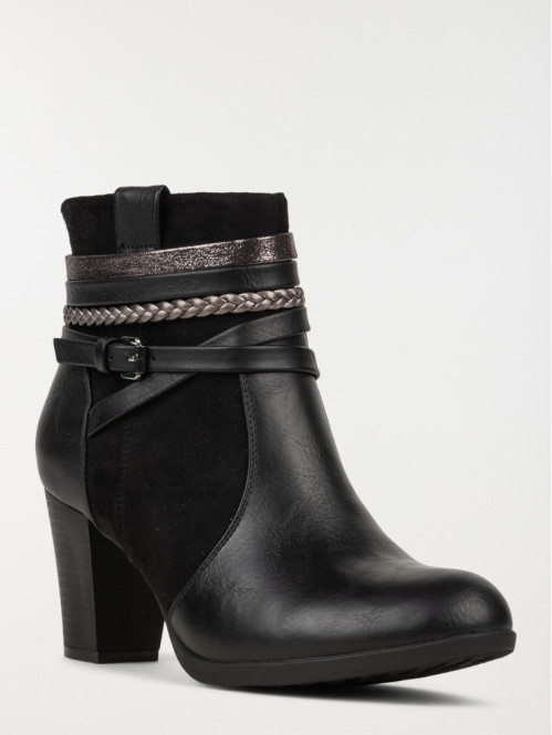 Bottines à talons noires...