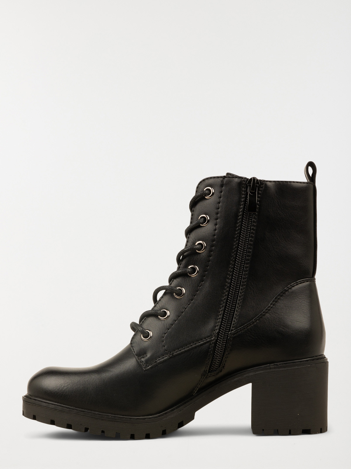 Bottine lacet et zip femme (36-41)