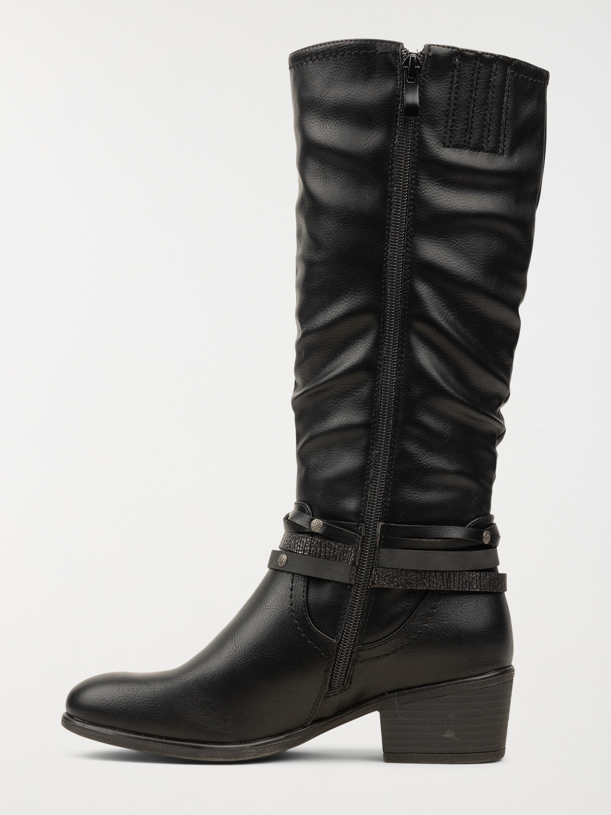 Bottes femme plissées noir (36-41) Bottes femme plissées noir (36-41)