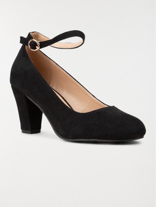 Escarpin noir à bride femme (36-41)