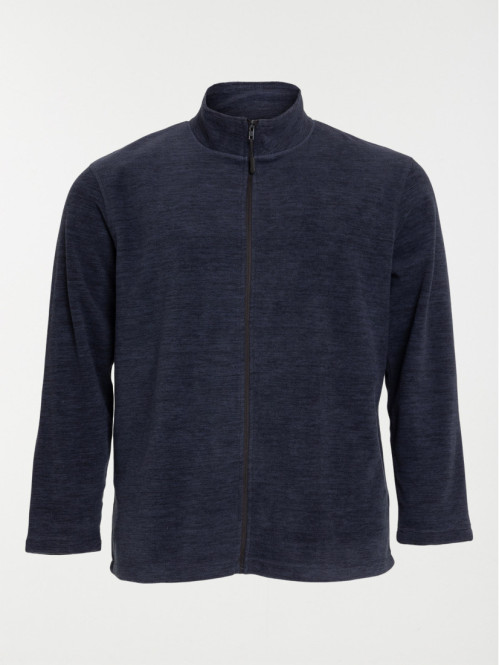 Sweat polaire marine grande taille homme