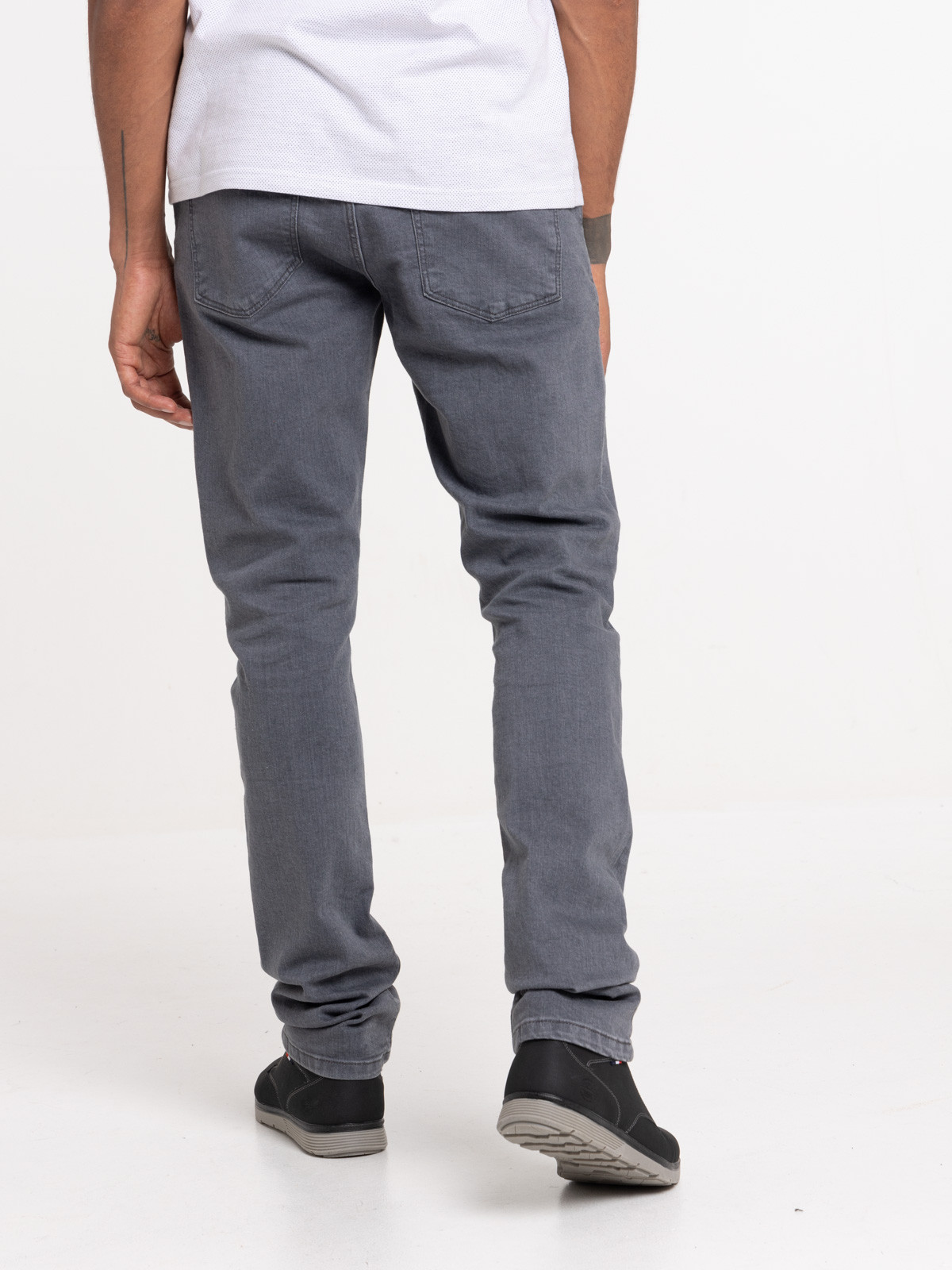 Jean straight gris homme