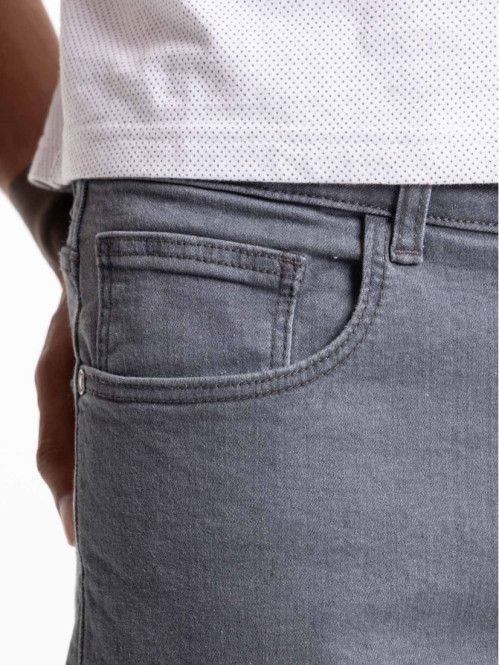 Jean straight gris homme