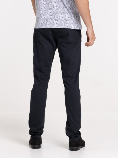 Pantalon slim noir homme
