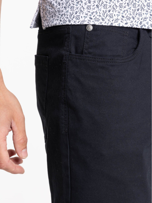 Pantalon slim noir homme
