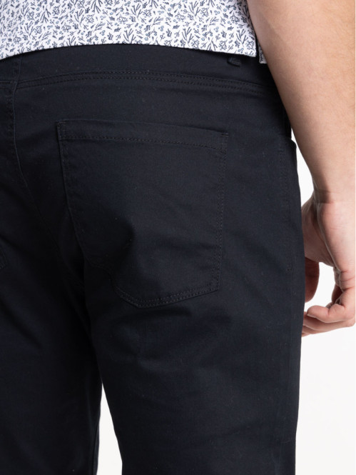 Pantalon slim noir homme