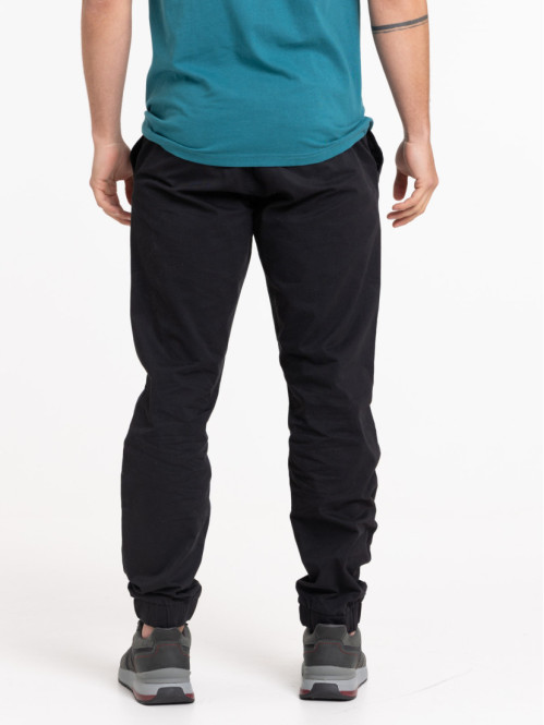 Pantalon 100% coton noir homme