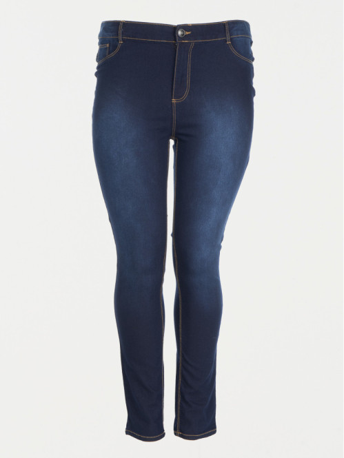 Jean slim brut grande taille femme