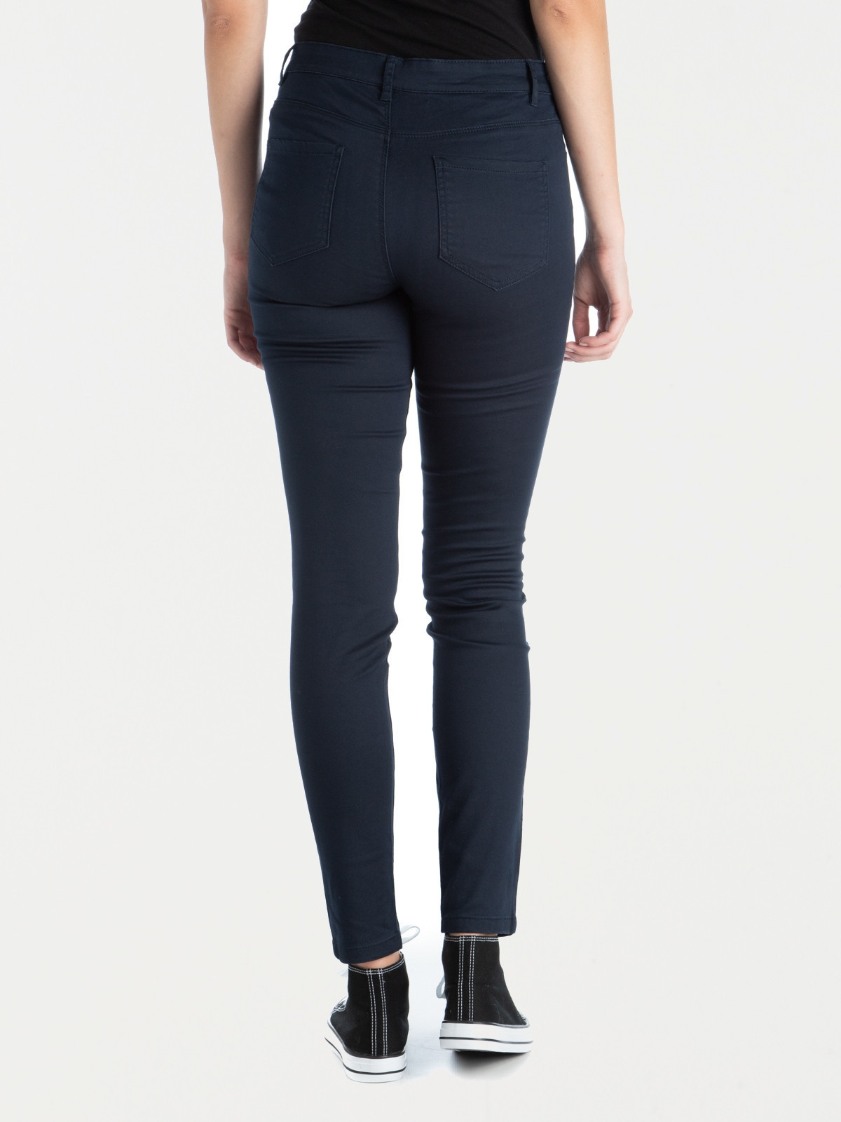 Pantalon skinny marine femme